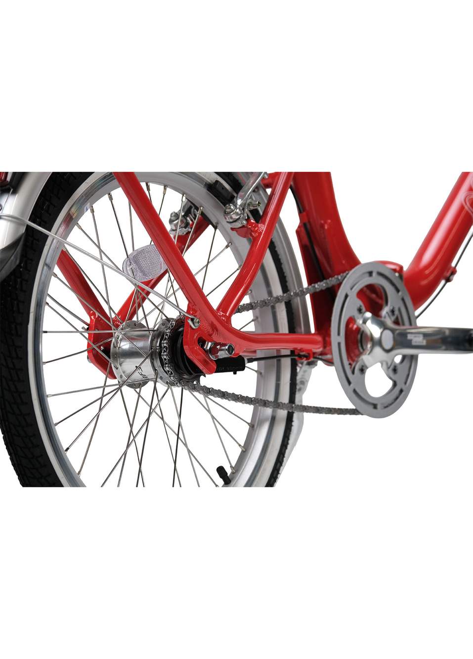 Pony Classic 20 Rims Red Aluminum Frame 3-Speed Foldable City Bike — Product image 5 of 8