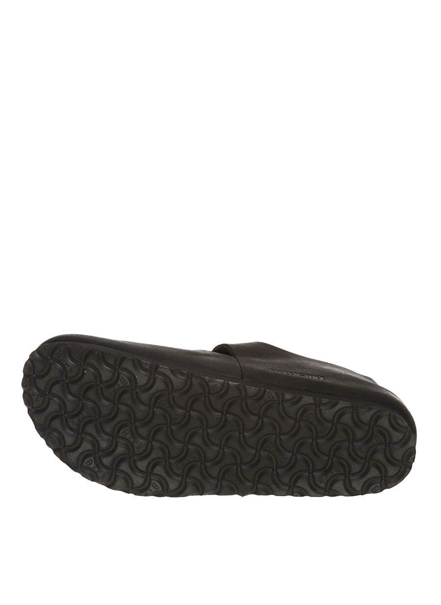 Birkenstock Black Male Leather Home Slipper 166543 LONDON FL — Product image 3 of 4