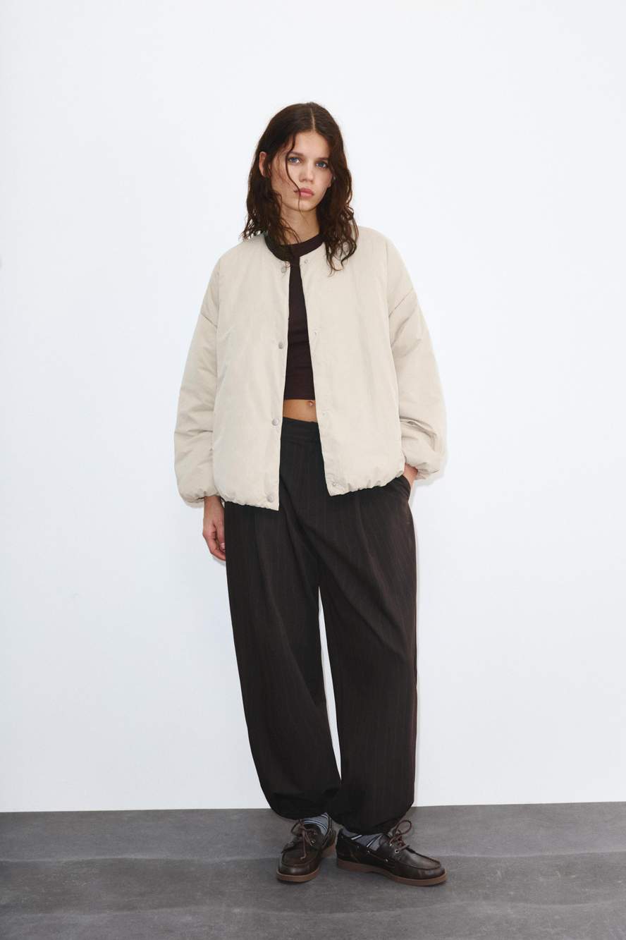 Puffer jacket with snap button — Product image 4 of 22