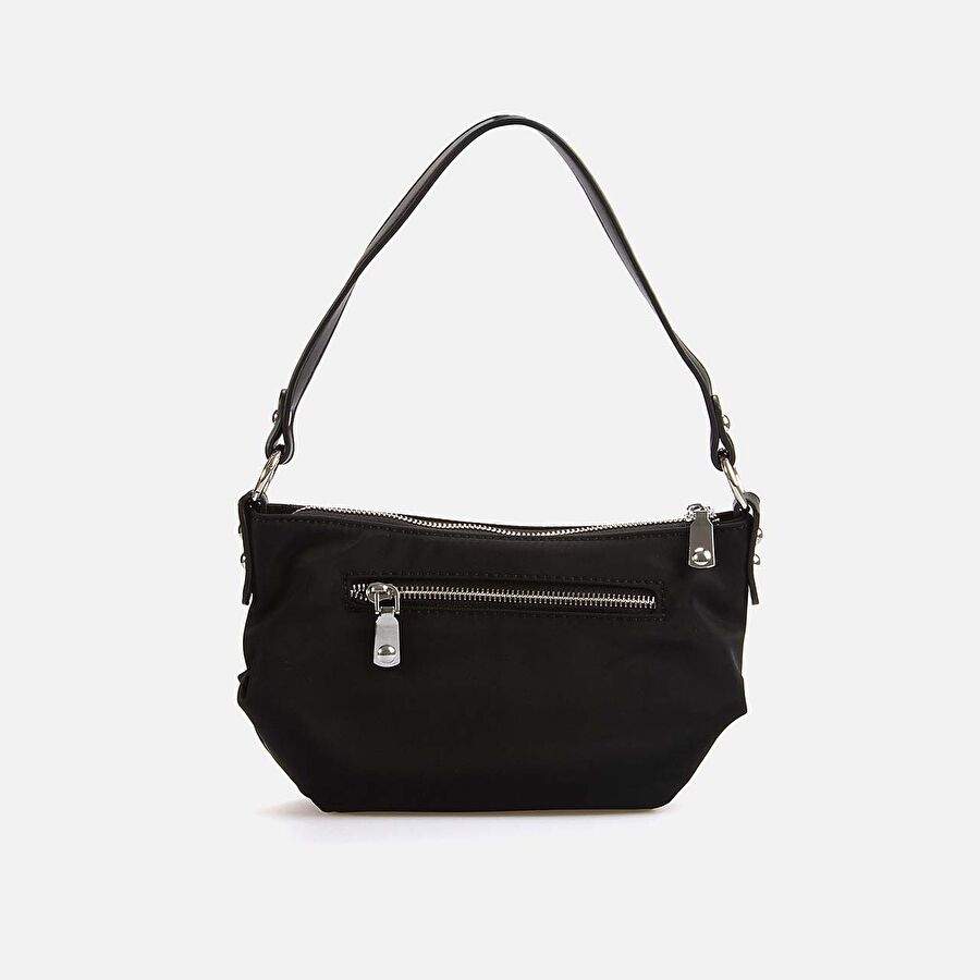 Rouge Kadn Black Satin Shoulder Cantas B34115 — Product image 3 of 3
