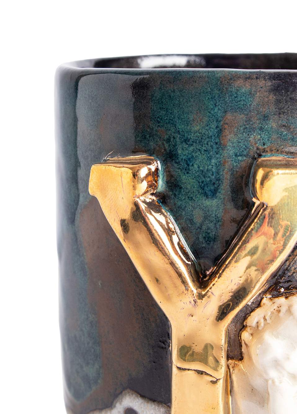Angel Y Harfli Antik Seramik Kupa — Product image 4 of 4