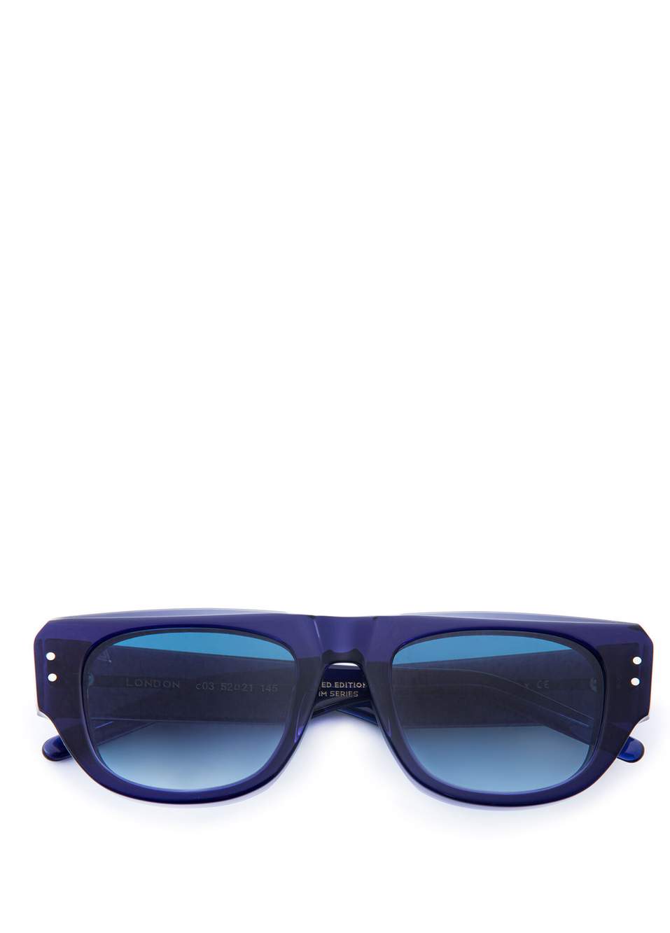 London Heritage Collection Lacivert Asetat Unisex Güneş Gözlüğü — صورة المنتج 4 من 4