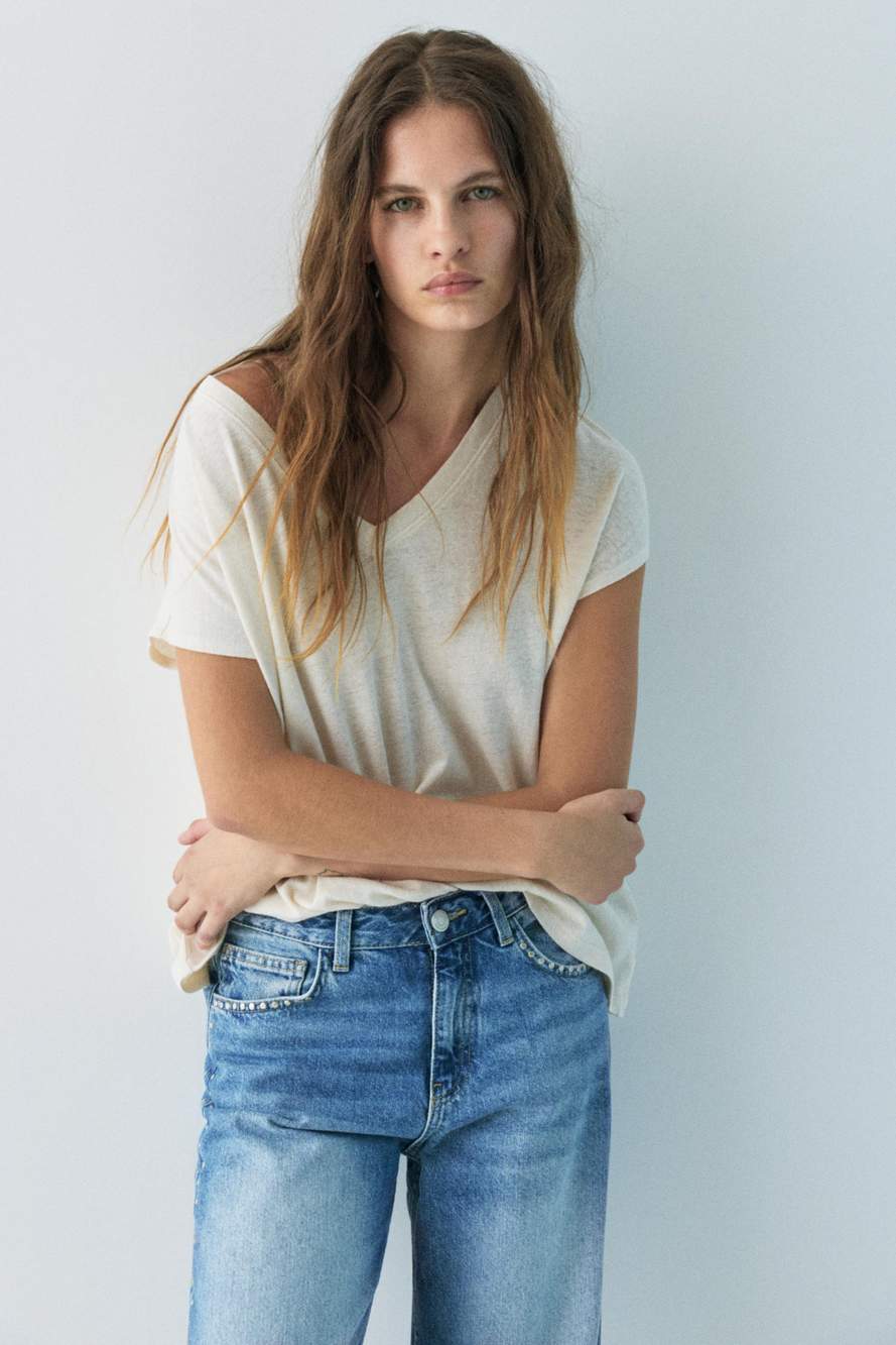 Wide-leg stud jeans — Product image 34 of 60