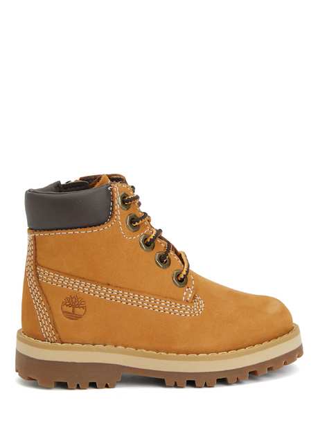 Courma Camel Unisex أحذية جلدية للأطفال