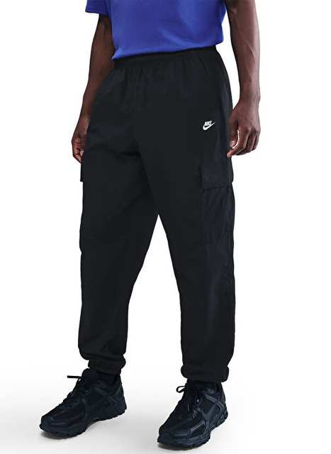 Nike Hj1990 010 Nk Club Wvn Cargo Pant Black Regular Fit Men's Sweatpant