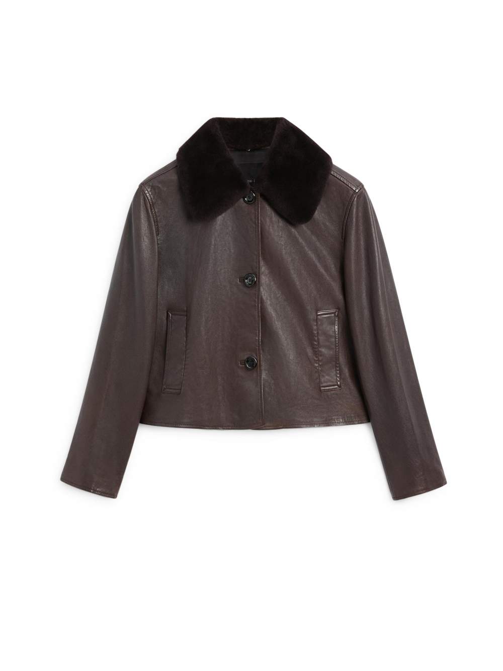 Nappa leather jacket with lambskin collar — Product image 13 of 13