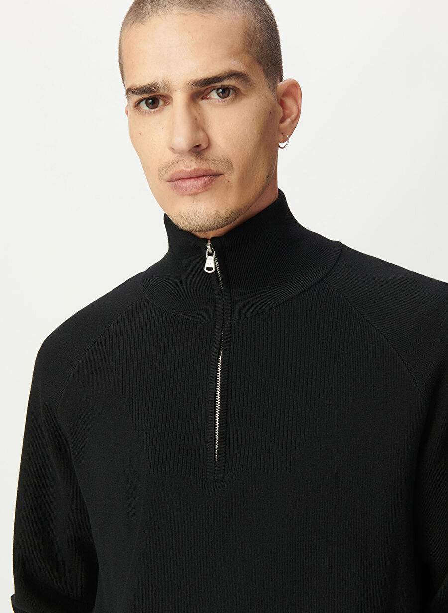 Ikks Black Men's Turtleneck Regular Fit Sweater M218133 — Product image 5 of 7