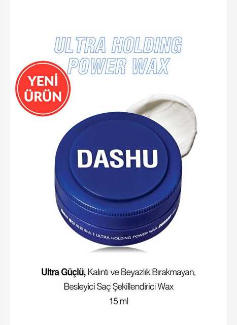 Ultra Strong, Residue and Whiteness-Free, Feeder DASHU For Men Ultra Holding Power Wax 15ml