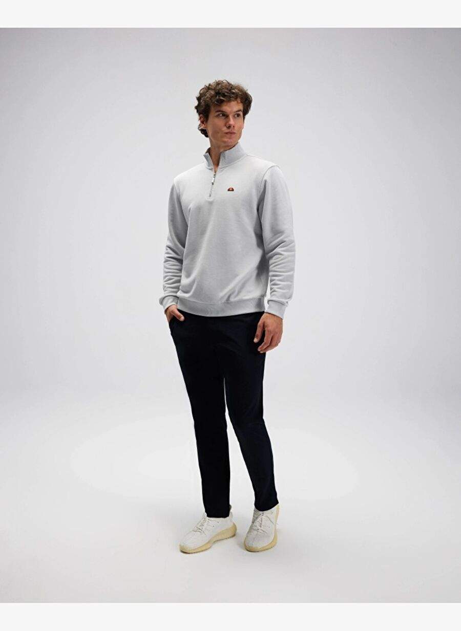 Ellesse EM580-GI ذكر نصف زيبر رمادي عرق — صورة المنتج 12 من 25