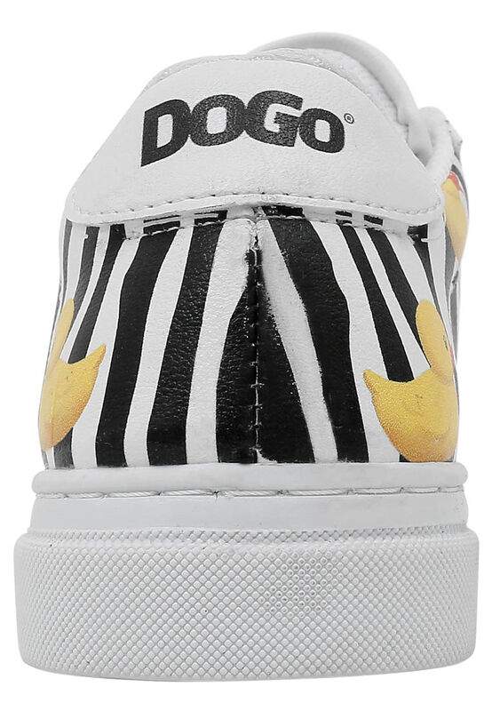 Unisex Kids Vegan Leather White Sneakers - Ducky Design — Product image 8 of 8