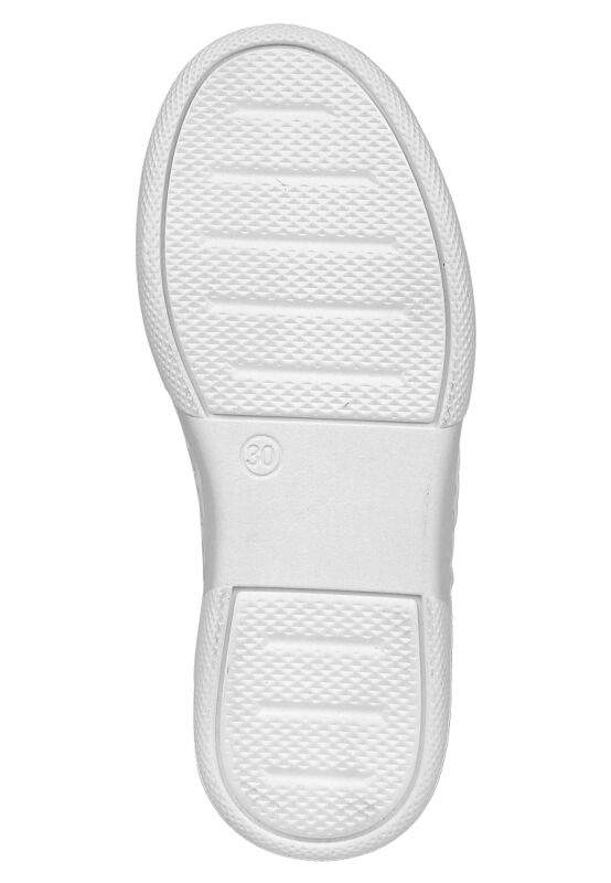 Unisex Kids Vegan Leather Velcro White Sneakers - Warner Bros Looney Tunes B for Bugs Bunny Design — Product image 9 of 9