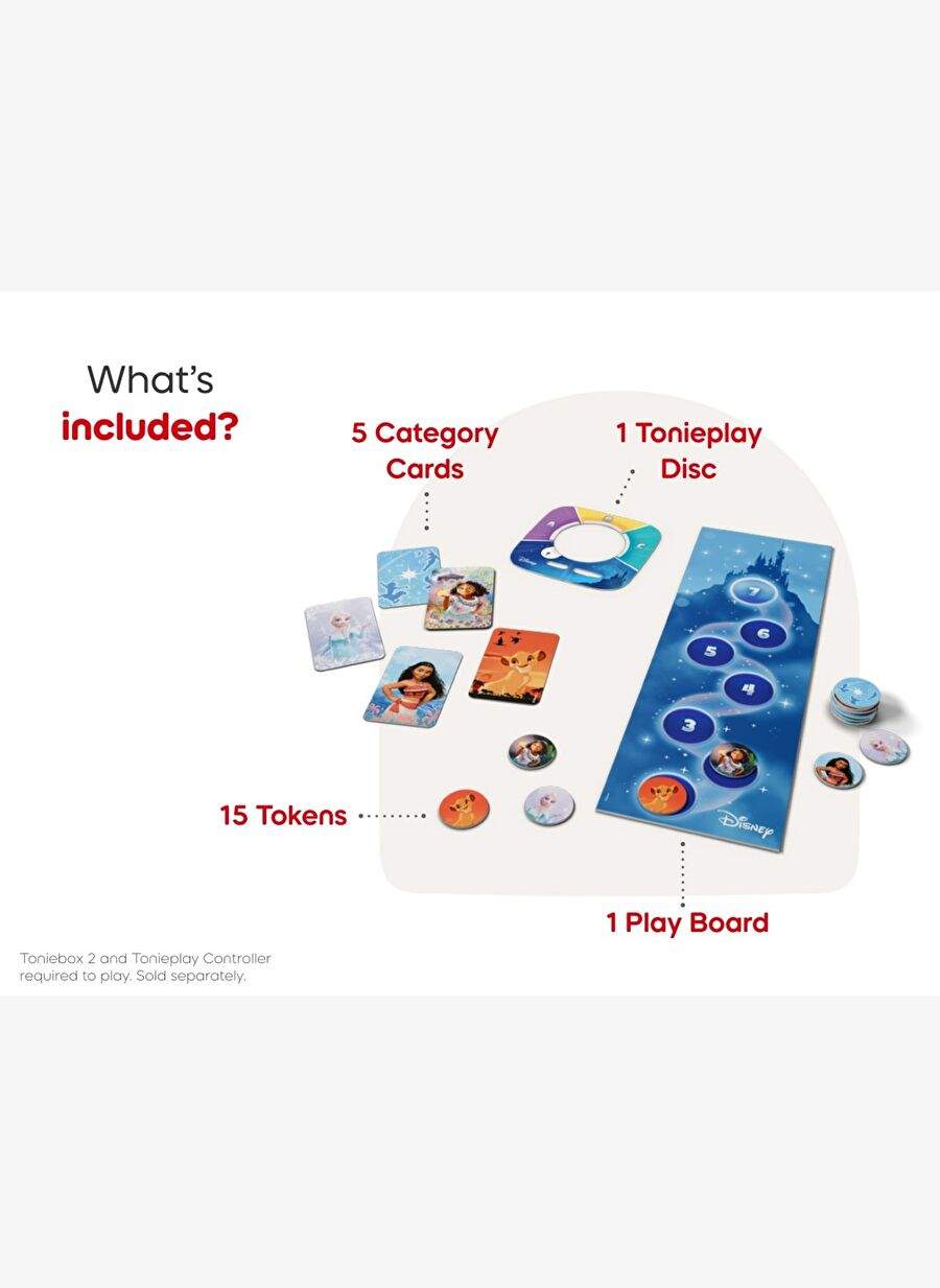 Tonies - Tonieplay Disney Bilgi Yarışması Krallığı İngilizce Toniebox 2 Oyunu — صورة المنتج 4 من 7