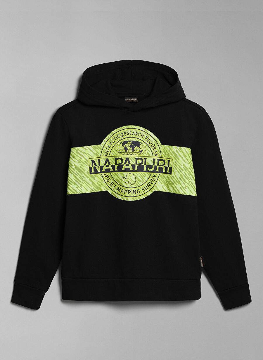Napapijri Siyah Erkek Çocuk Kapüşonlu Uzun Kollu Sweatshirt NP0A4GXD0411 K B-PINZON — Product image 6 of 6