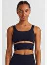 Parcal Ve Pedli Crop Top Siyah — Product image 3 of 30