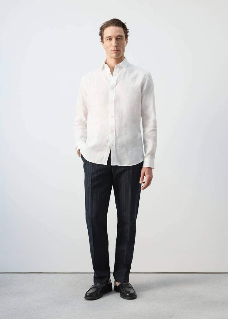 Regular-fit 100% linen shirt — Product image 11 of 30