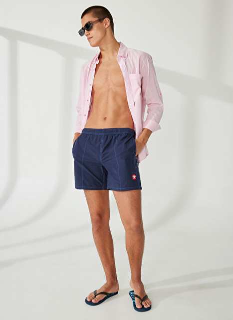 شورت مورفي آند ناي بلو البحري للرجال بحزام خصر NEW SWIMM BOXER