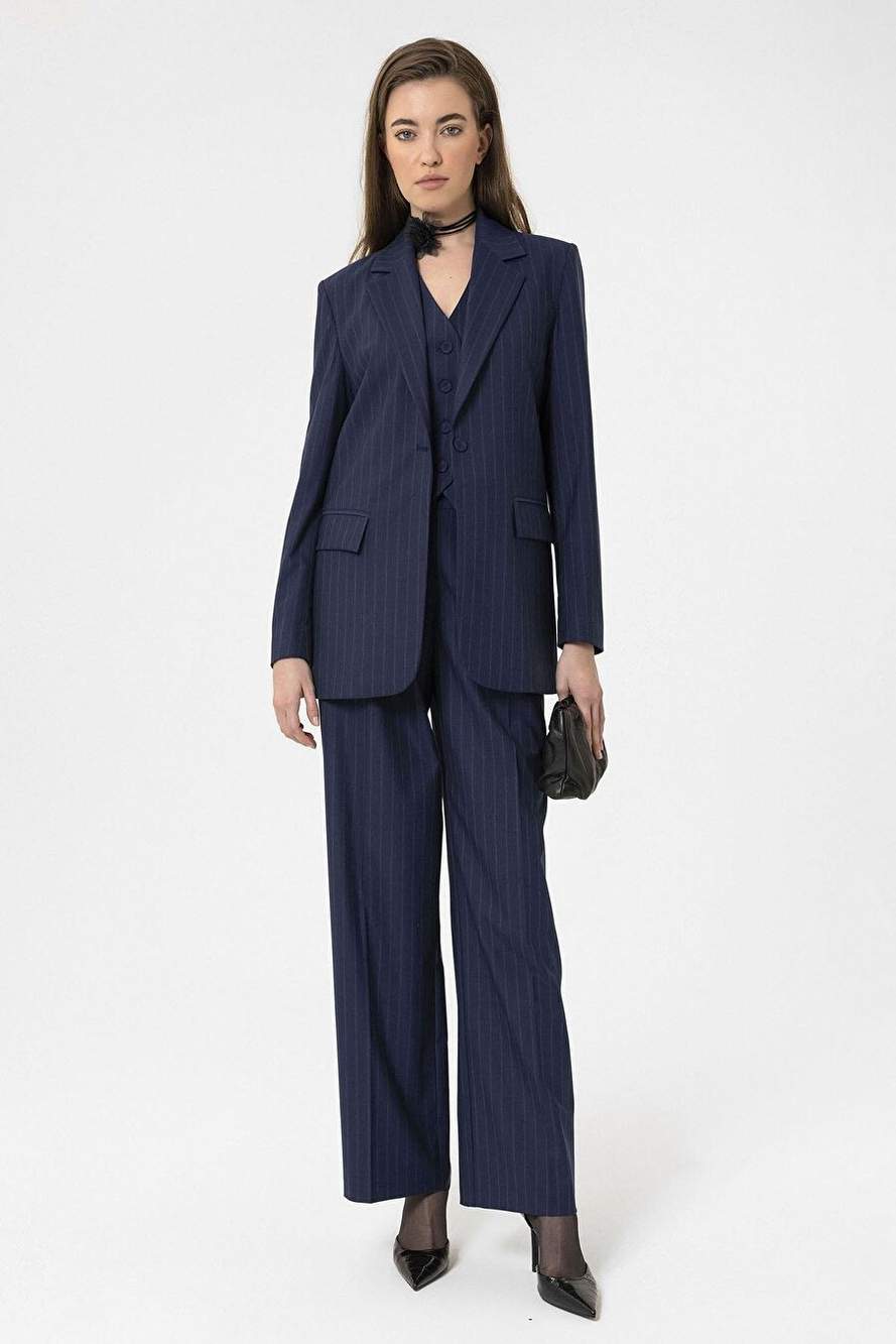 Antioch Navy Kadn Single Dugme Jizz Blazer Jacket — Product image 3 of 8