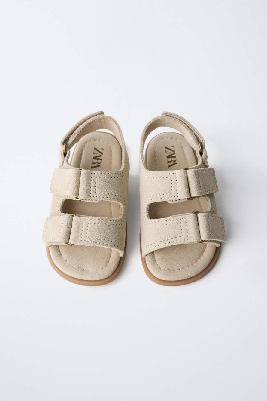 DOUBLE-STRAP LEATHER SANDALS — Product image 8 of 8