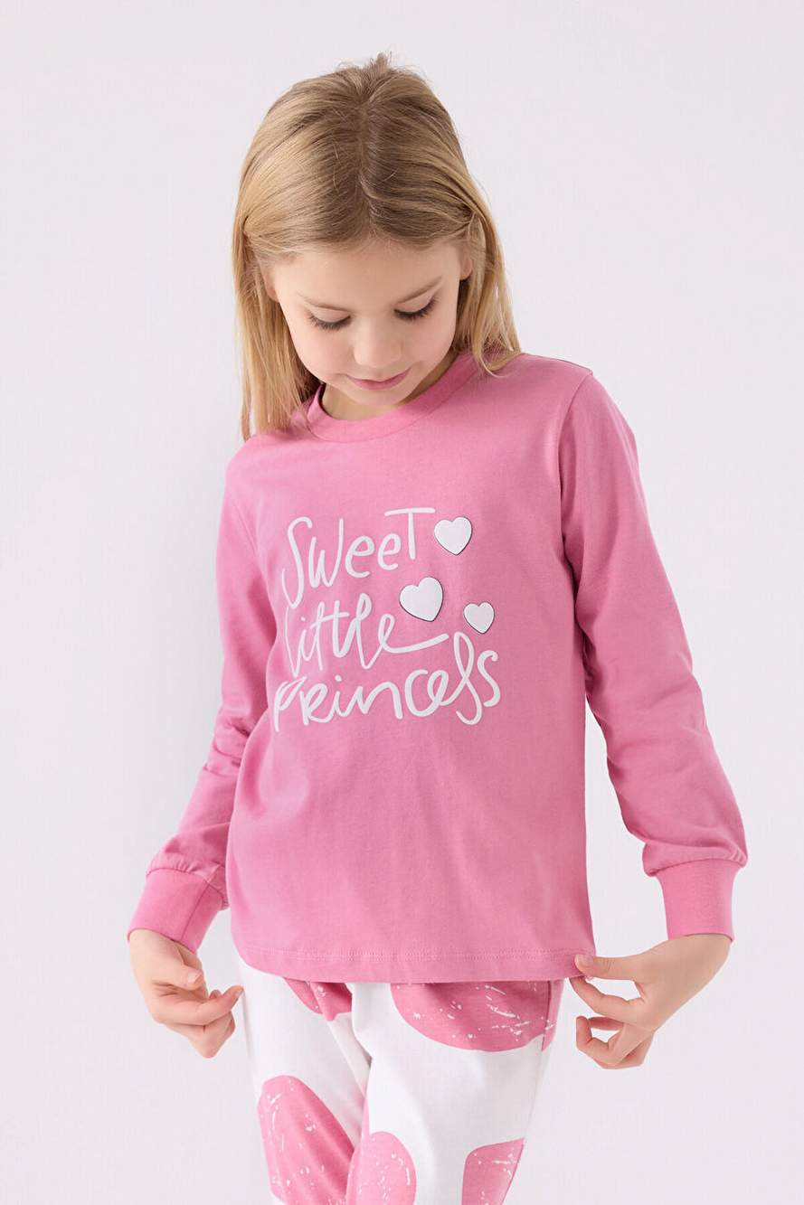 Rolypoly Kız Çocuk Pembe Uzun Kol Pijama Takım — Product image 4 of 10