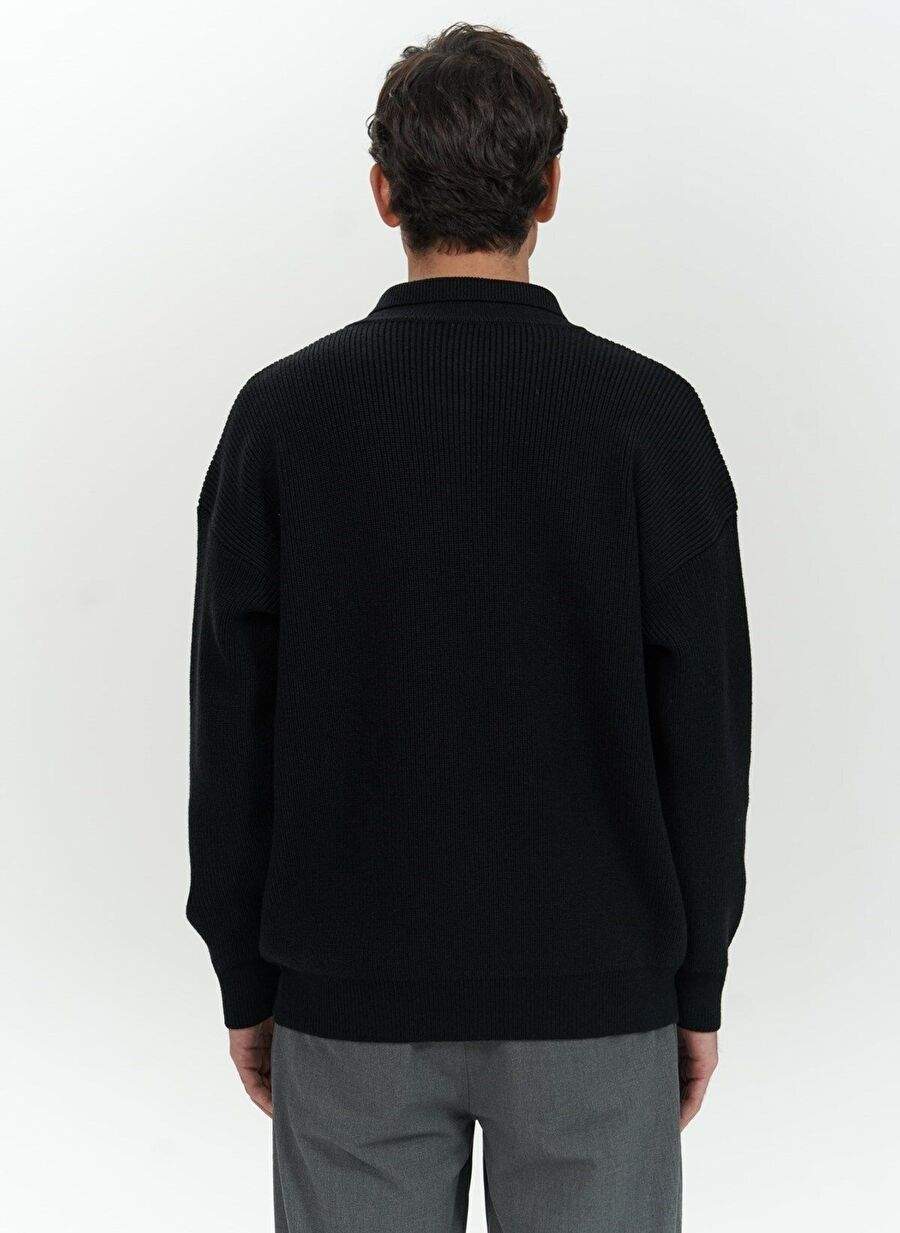 Bastian Dugme Detail Black Men's Sweater Hrka — Product image 4 of 7