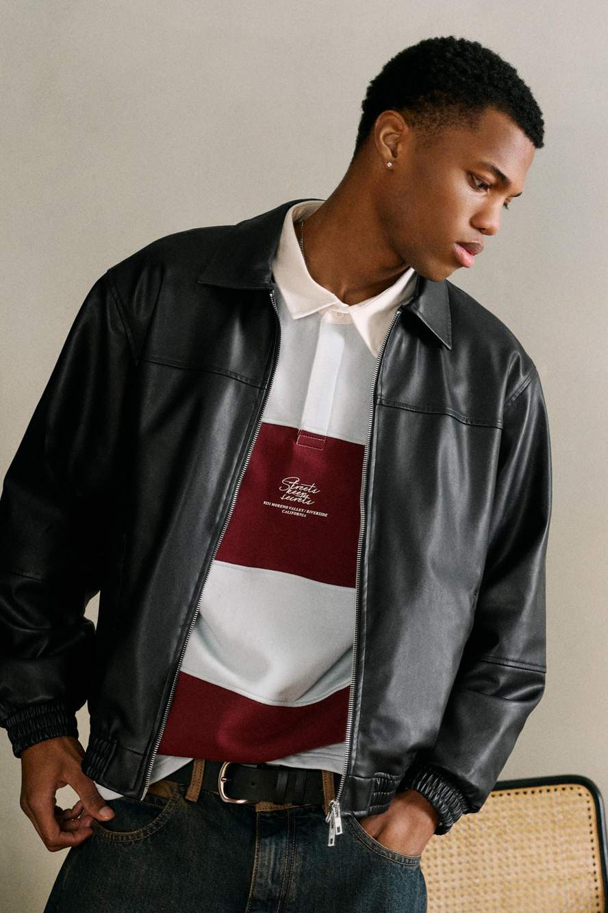 Voluminous leather effect jacket — Product image 10 of 17