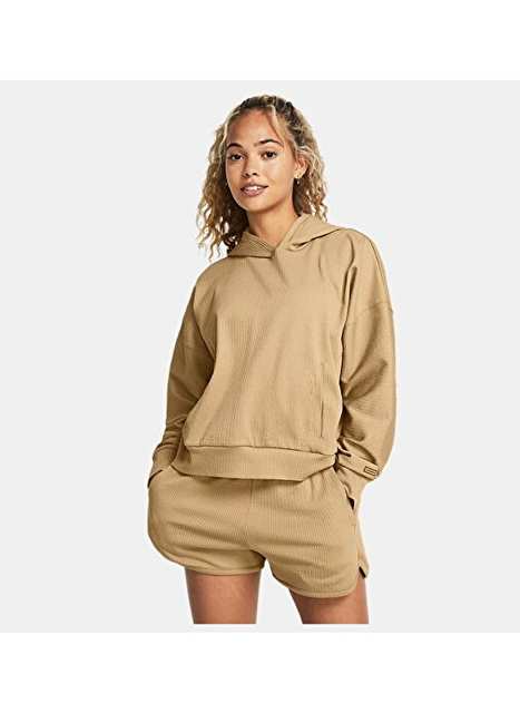 Women's UA Journey Rib Oversized Hooded Top 1382732-263