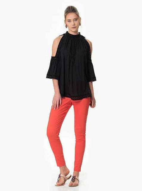 Skinny Leg Trousers Coral Y1612024_030