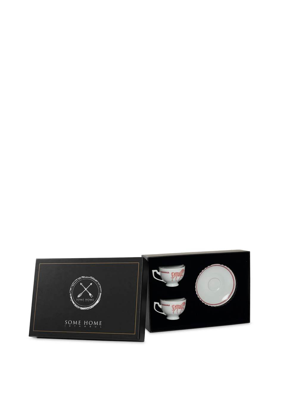 Horse Luck Collection Red Porselen 2'li Türk Kahve Fincanı Seti — Product image 4 of 4