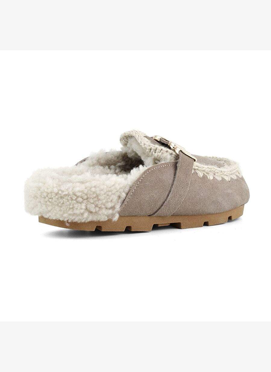 Kadın Terlik/ Panduf ( Ev ) MU.FW431000A ELGRY Mou WINTER BIO SLIDE - LOGO Elephant Grey — صورة المنتج 3 من 5