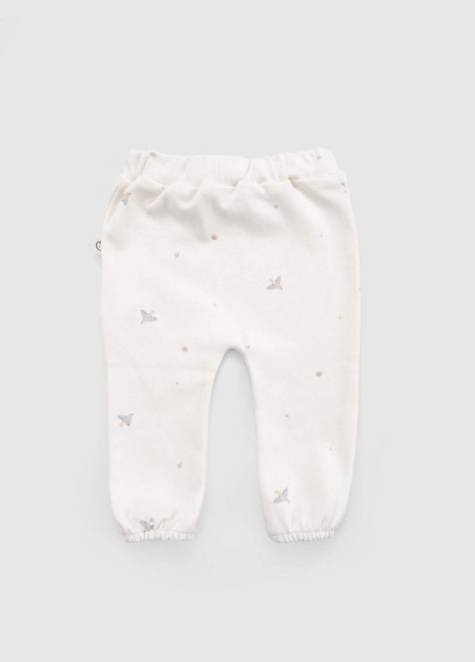 White Organic Cotton Unisex Baby Pants — Product image 3 of 4