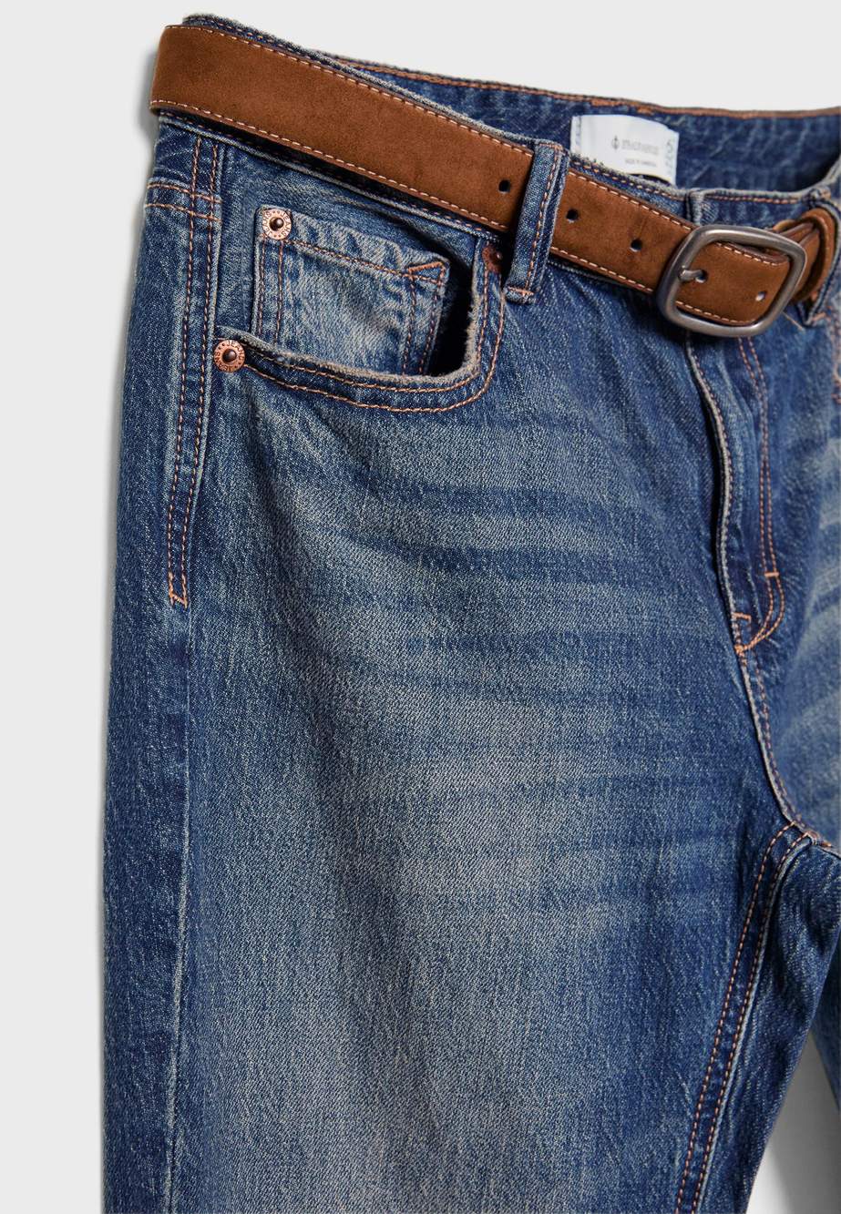 D68 Boot-cut jeans with belt — صورة المنتج 89 من 104