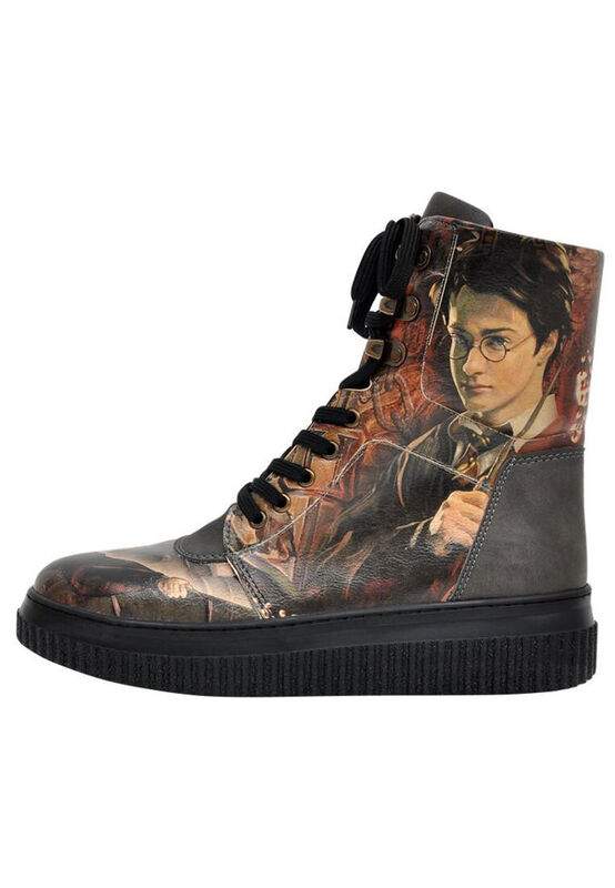 Women Vegan Leather Black Long Boots - Warner Bros Triwizard Tournament Harry Potter Design — Product image 3 of 9