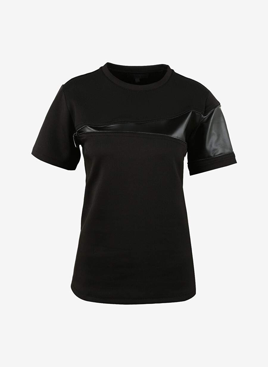 Black On Black Bisiklet Yaka Duz Siyah Kadn T Shirt B3wl Tst23 — صورة المنتج 7 من 8