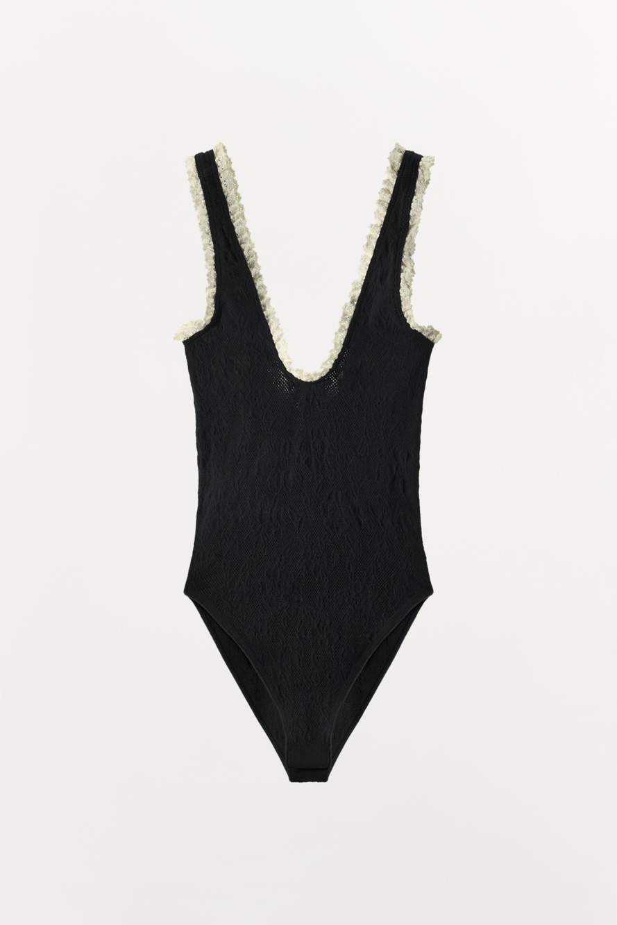SEAMLESS LACE BODYSUIT — Product image 9 of 11
