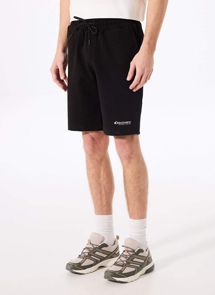 Discovery Expedition Black Men's Printed Sweat Shorts DESTI — Product image 3 of 5