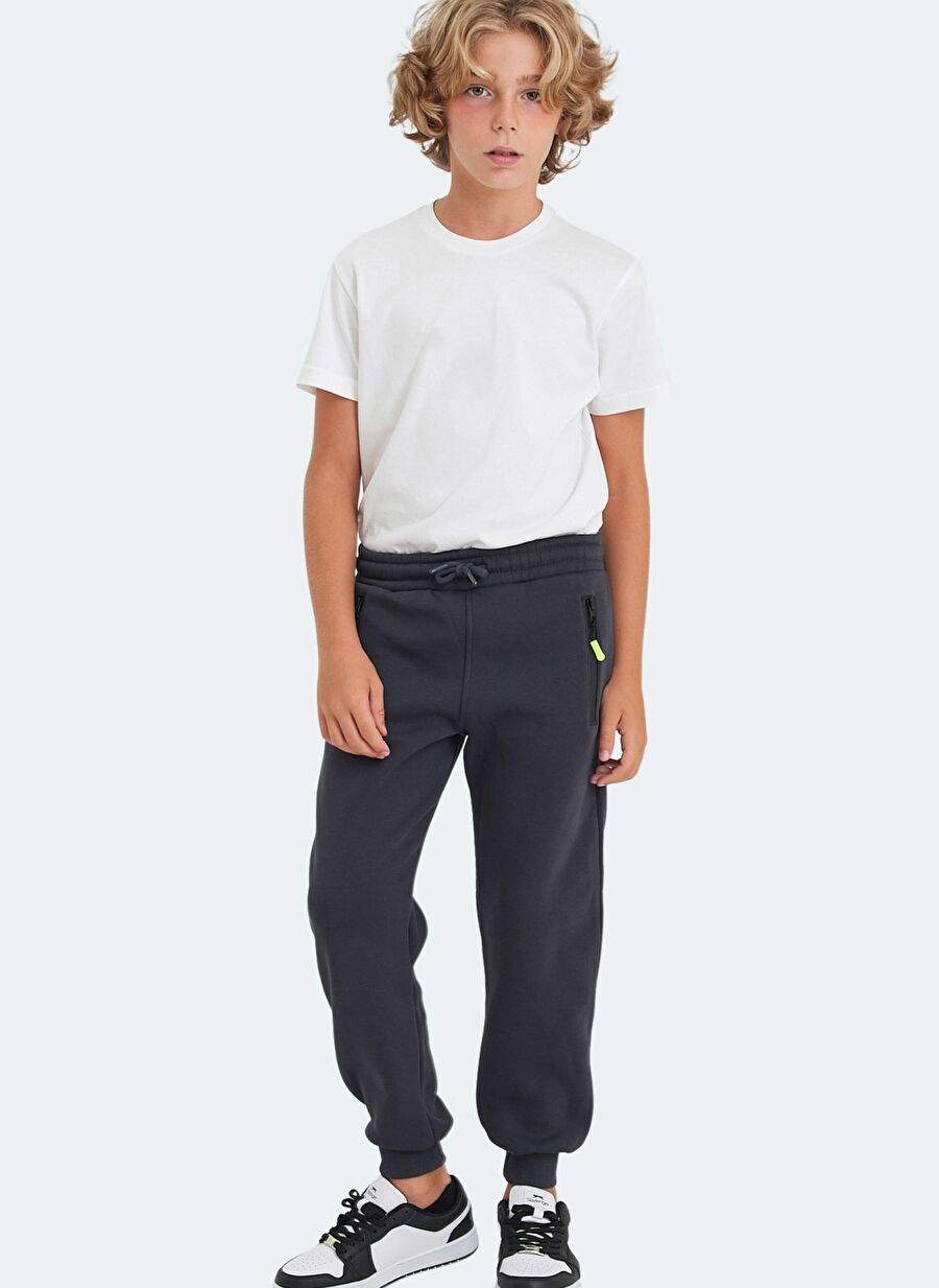 Slazenger Lamis Unisex Cocuk Esofman Alt Koyu Gri — صورة المنتج 7 من 7