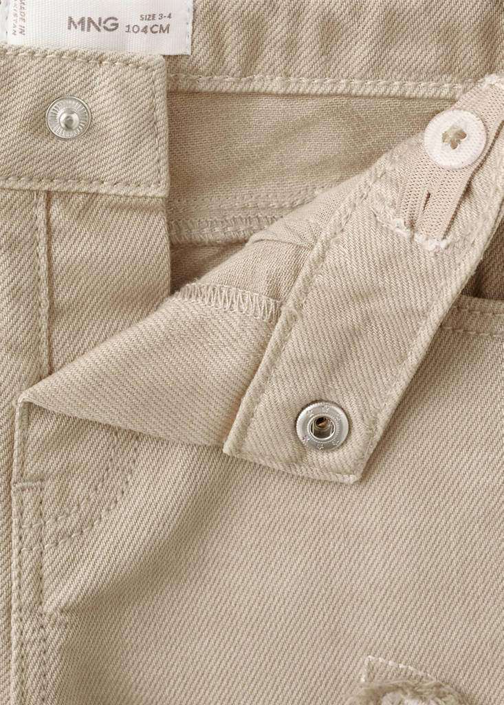 Flower-embroidered straight-fit jeans — Product image 3 of 6