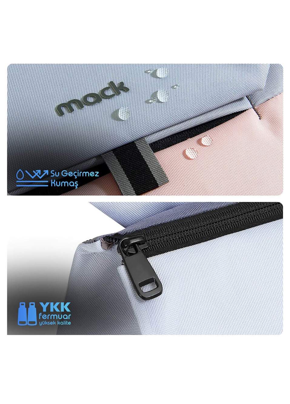 Mack MCE-1302 14.1 ZEN Eco Pink Grey Unisex Backpack — Product image 4 of 8