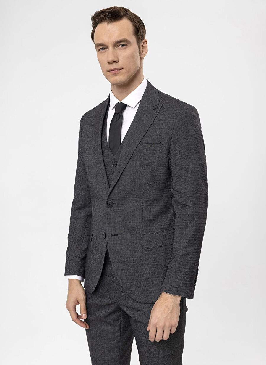 Slim Fit Black Men's Suit TK1020000270 — Product image 5 of 10