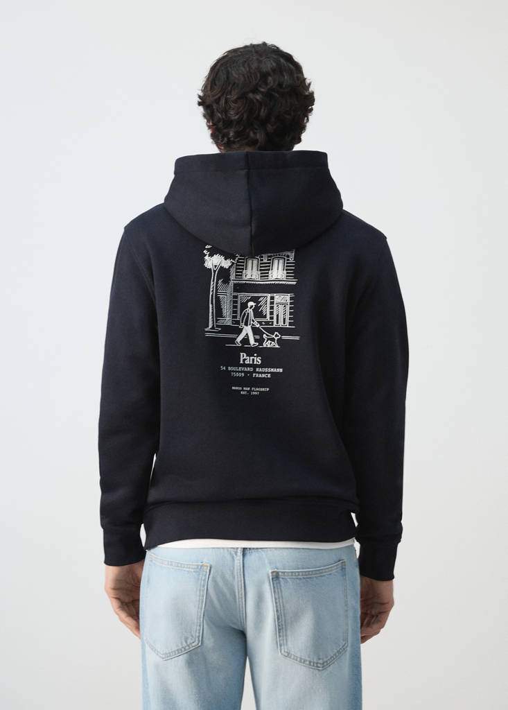 Cotton hooded sweatshirt text — Product image 10 of 19