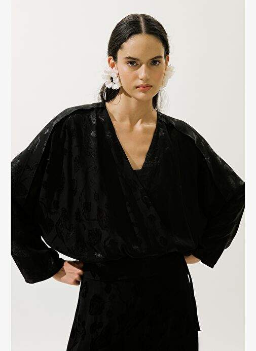 Jakarl Saten Kimono Siyah — Product image 5 of 30
