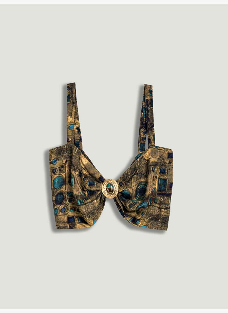 Accessories Detailed Patterned Bustier — Product image 5 of 7