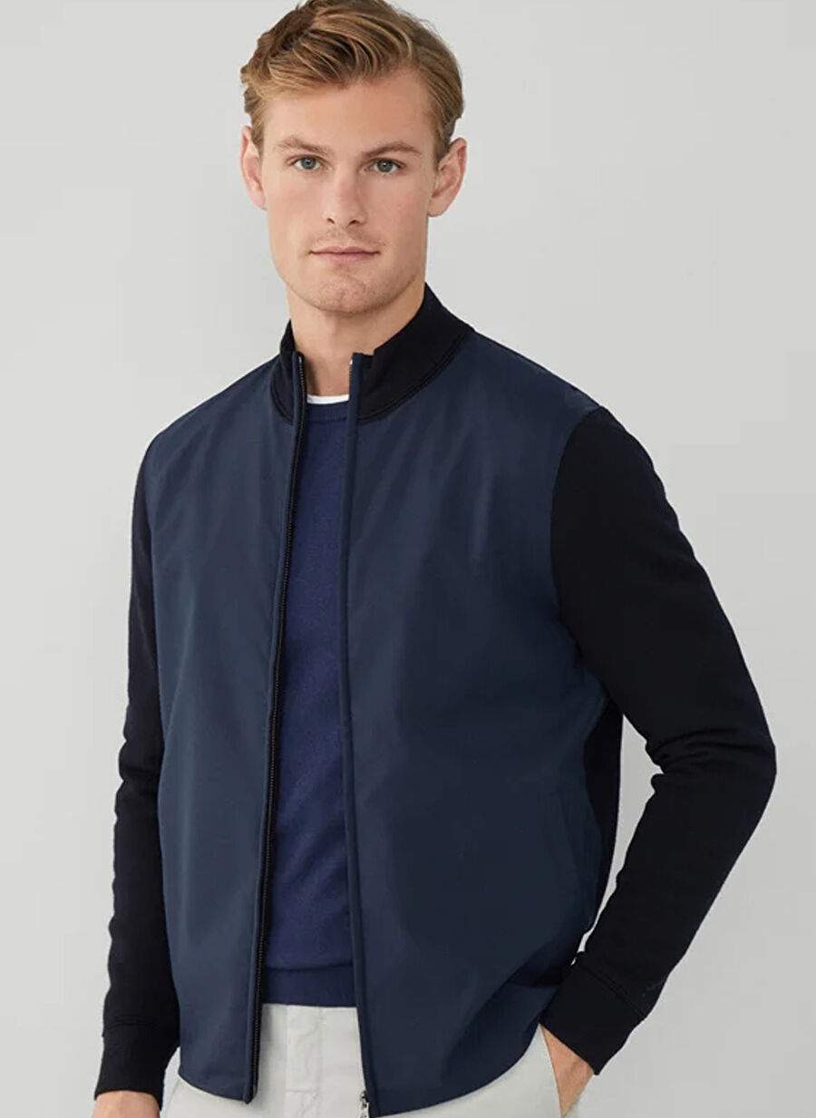 Lacivert Erkek 100 Yun Slim Fit Ceket Hm703111 — صورة المنتج 4 من 9