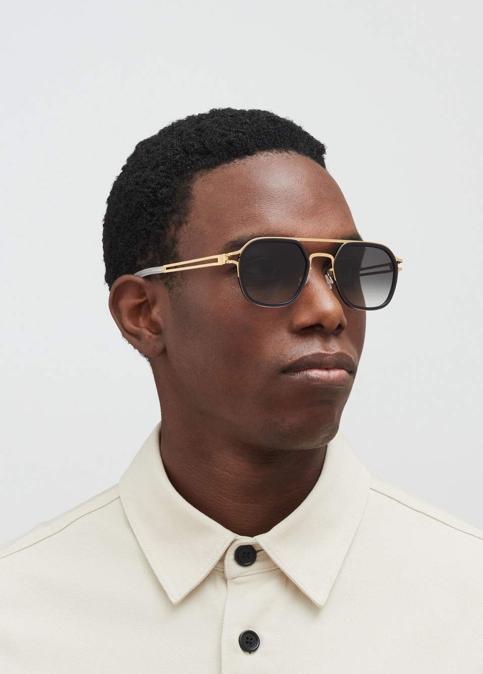 Leeland A76 Gmkn Rbk-X C768 Gold Color Steel Unisex Sunglasses — Product image 4 of 4