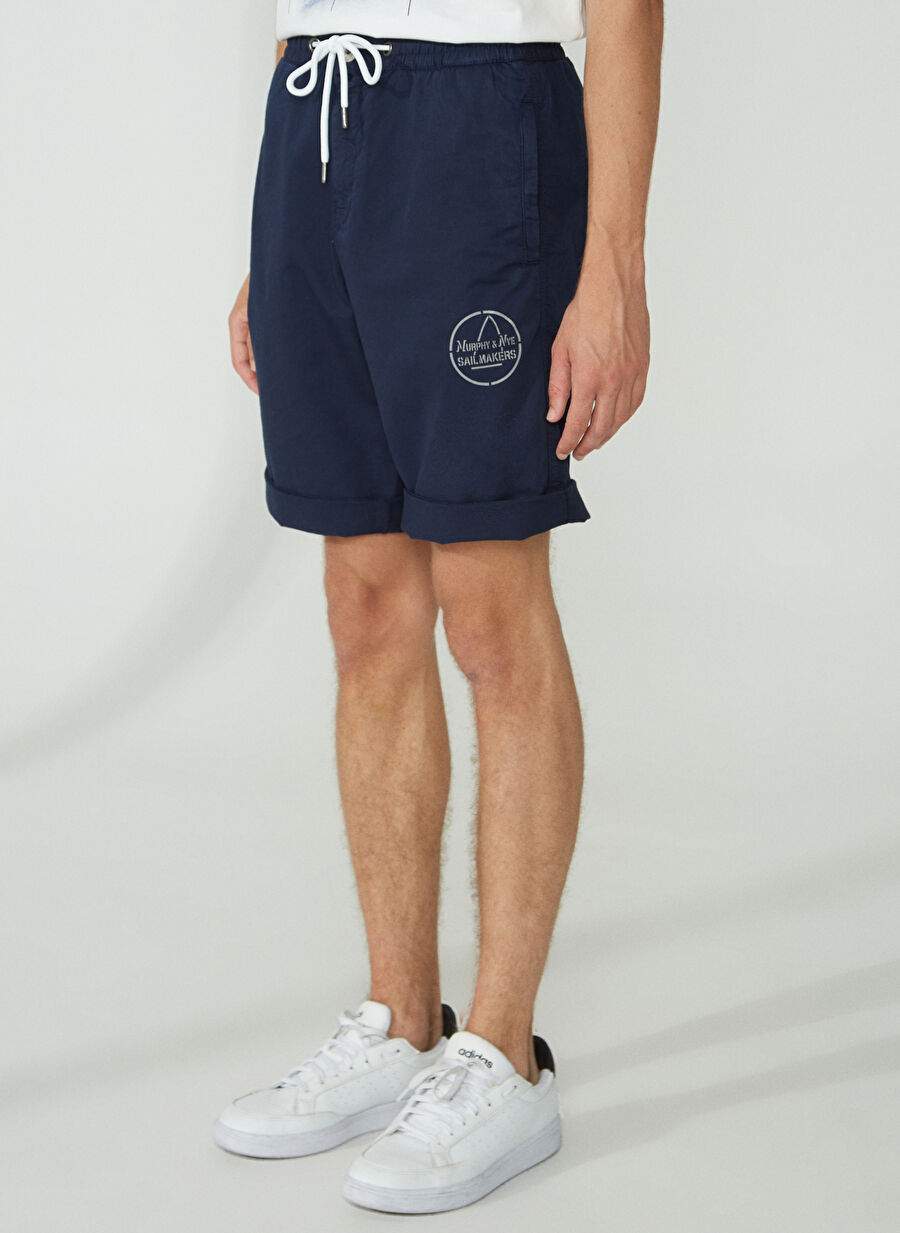 Murphy&Nye Lacivert Erkek Bağlamalı Bel Şort DAYSHAPE SHORT — صورة المنتج 4 من 6