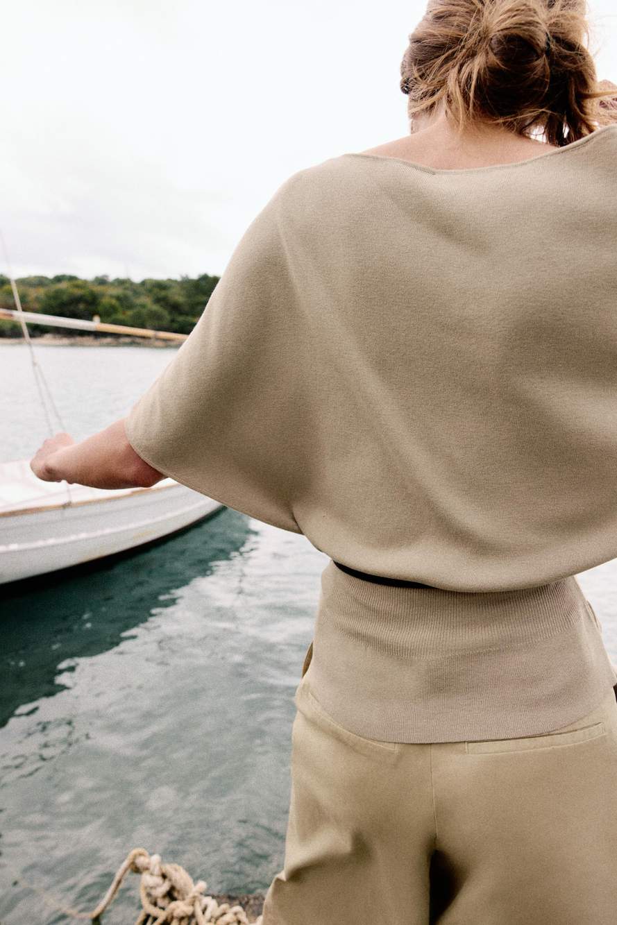 KNIT JUMPER WITH BELT — Product image 4 of 8
