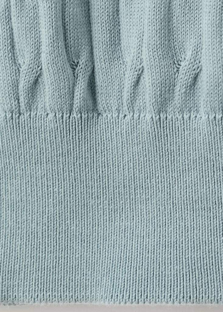 100% cotton braided knitted polo shirt — Product image 4 of 29