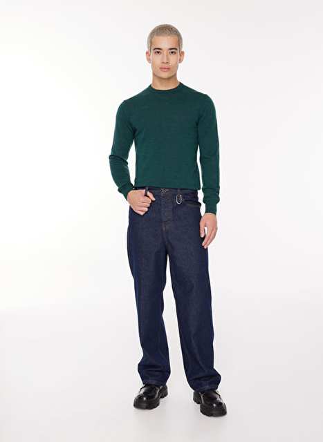 Tombolini Bike Collar Slim Fit Grey Men's Sweater