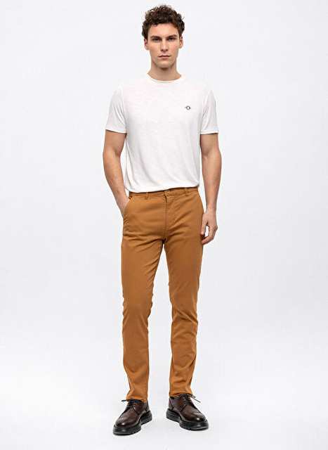 Back and Bond Slim Fit Taba Men's Pants B33W32005