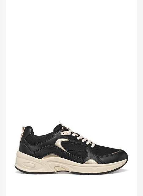 Geox Kadn Siyah D Zarva A Meshpearl Gbk Bagckl Kaln Tabanl Deri Sneaker D55yla01454c9999
